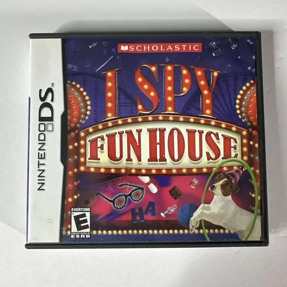 I Spy Funhouse (Nintendo DS, 2007) Complete with Manual and Case